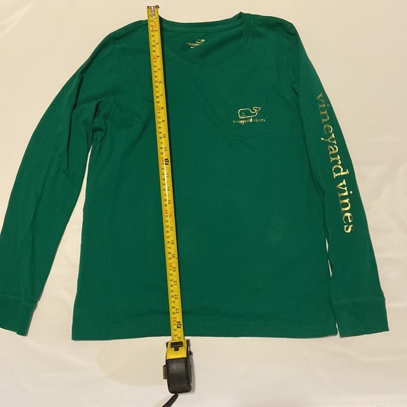 Vineyard Vine Women's Green Vintage Long Sleeve Whale  T Shirt  Size Small - Picture 5 of 6